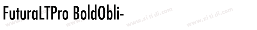 FuturaLTPro BoldObli字体转换